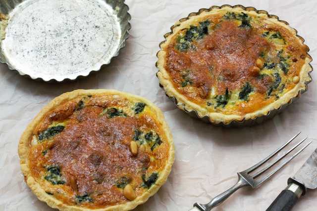 glutenfreie Spinat-Tarte