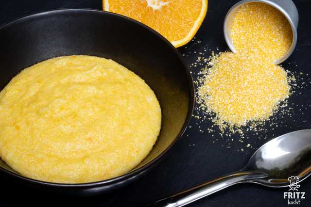 Orangen Polenta