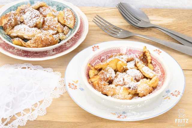 Kaiserschmarrn m. Dinkelmehl + Haferdrink