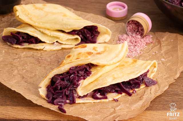 Rotkohl Pfannkuchen